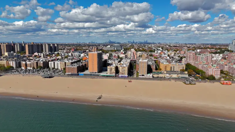 Aerial View Brighton Beach Brooklyn New York Aerial View Brighton Beach Brooklyn New York