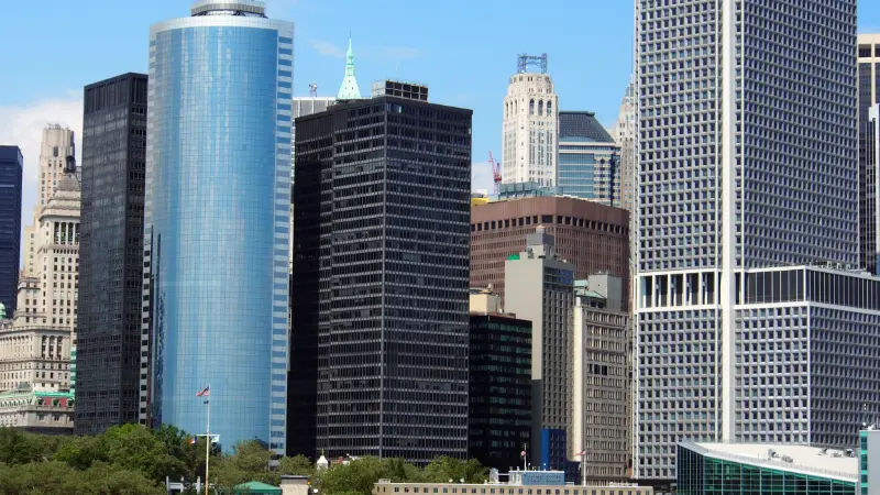 Battery Park And Financial District Buildings