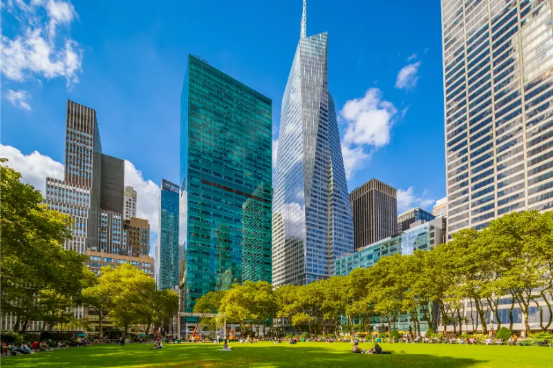 Bryant Park Downtown Manhattan New York City