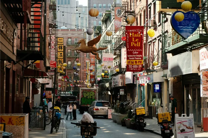 Chinatown Street In Lower Manhattan