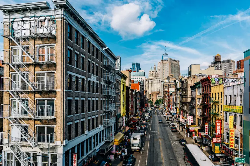 East Broadway In Chinatown Manhattan