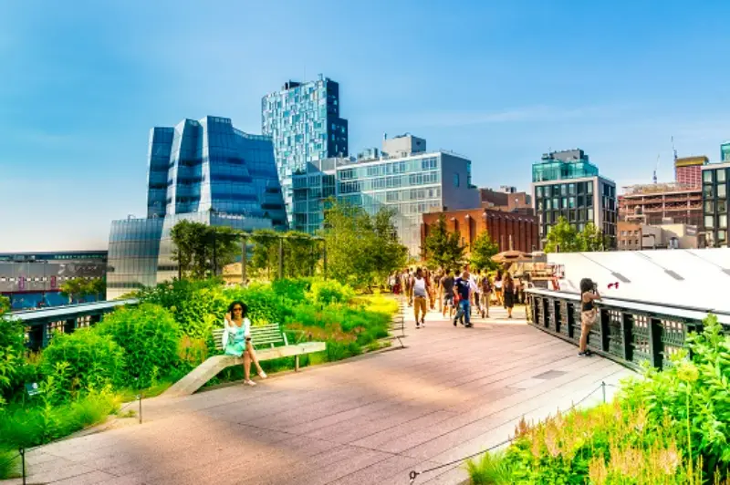 High Line Park In Chelsea Manhattan