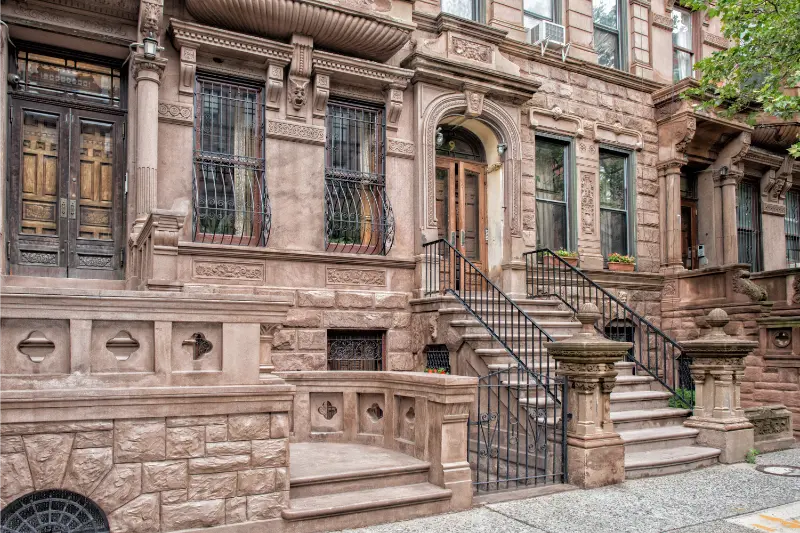 New York Harlem Buildings View