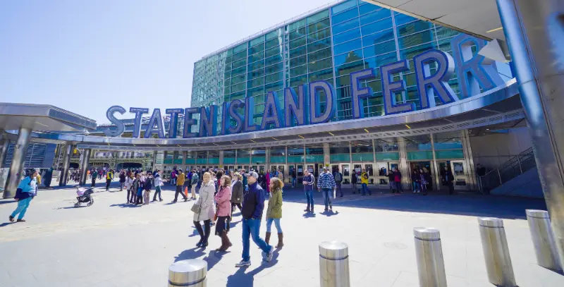 Staten Island Ferry Terminal At South Ferry Manhattan