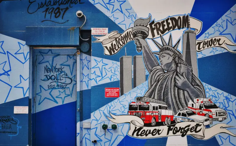 Statue Of Liberty Freedom Mural