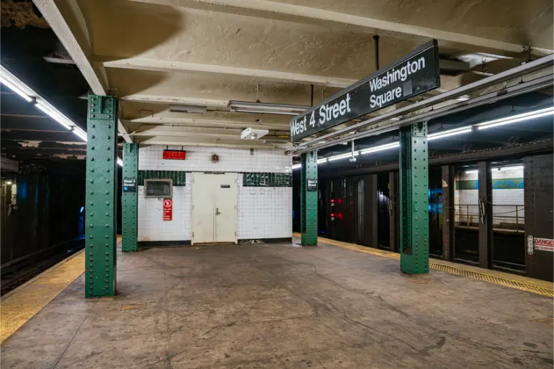 West 4th Street Washington Square Subway Platform